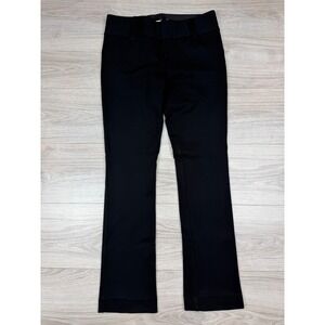 Alice + Olivia Black Stretch Bootcut Trousers Made in NYC C000-137-504 Size 4